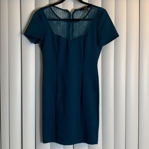 Forever 21 lace neckline dress